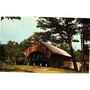 Sunday River Covered Bridge Newry Maine North Bethel Travel Postcards Souvenir